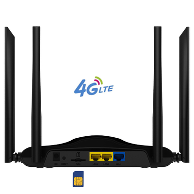 Слот карты SIM-маршрутизатора 4G CPE портативный универсальный 3 порта WAN беспроводный модем 2.4G Wi-Fi брандмауэр домашнее использование на открытом воздухе